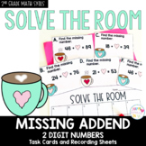 2 Digit Missing Addend Math Task Cards  2nd Grade Solve th