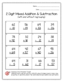 2 Digit Mixed Addition & Subtraction (With and Without Reg