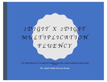 Preview of TEKS:4.4C - 2 Digit Multiplication