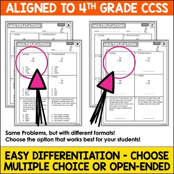 2 digit by 2 digit multiplication worksheets by shelly