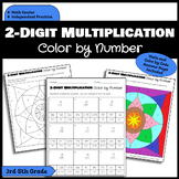 2-Digit Multiplication Color By Number