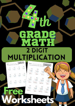 2 Digit Multiplication Practice Worksheets with Guide | TPT