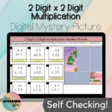 2-Digit Multiplication Self Checking Digital Activity 4th Grade