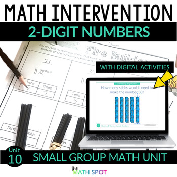 Preview of 2 Digit Number Place Value | Print and Digital Math Intervention Unit