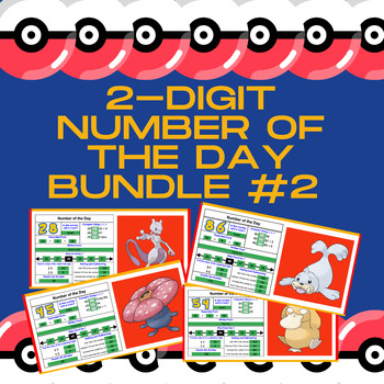 Preview of 2-Digit Number of the Day - Digital Practice NO PREP! BUNDLE 2