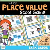 2 Digit Place Value Task Cards and Scoot Game with Digital