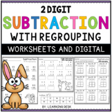 2 Digit Subtraction With Regrouping Worksheets