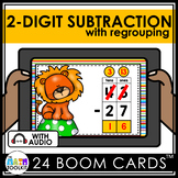 2 Digit Subtraction Boom Cards