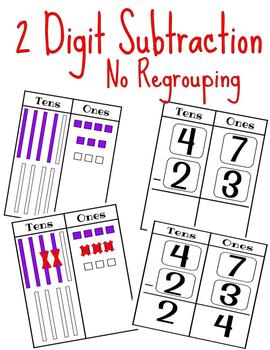 Preview of 2 Digit Subtraction Mats