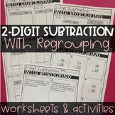2 Digit Subtraction Regrouping Worksheets