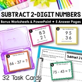 2-Digit Subtraction Task Cards | Subtraction Activities & 