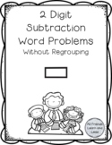 2 Digit Subtraction Word Problems without regrouping