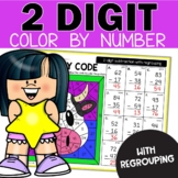 2 Digit Subtraction with Regrouping Color by Number Math P