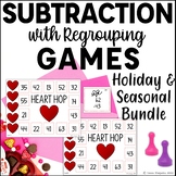 2 Digit Subtraction with Regrouping Games | Thanksgiving T
