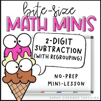 Preview of 2-Digit Subtraction with Regrouping | Math Mini-Lesson | Google Slides