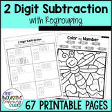 2 Digit Subtraction with Regrouping Worksheets | Double Di