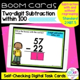2 Digit Subtraction with and without regrouping BOOM™ Card