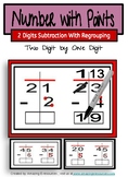 2 Digit Subtraction with regrouping- Touch Numbers and Dot