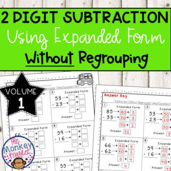 Preview of 2 Digit Subtraction without Regrouping