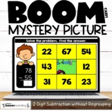 2 Digit Subtraction without Regrouping Mystery Picture Boo