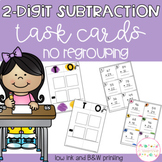 2 Digit Subtraction without Regrouping Task Cards