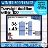 2 Digit Winter Addition with and without regrouping BOOM™ 