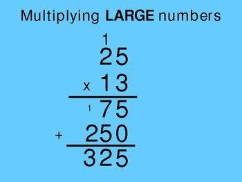 Preview of 2 Digit X 2 Digit Multiplication Rap