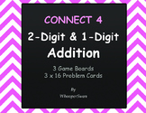 2-Digit and 1-Digit Addition - Connect 4 Game