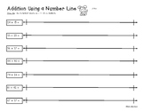 2-Digit and 3-Digit Addition on a Number Line - Practice W