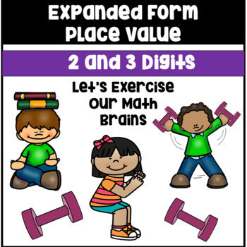 Preview of 2 and 3 Digits Expanded Form, Place Value Worksheets