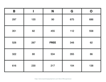 2-Digit by 1-Digit Multiplication BINGO and Task Cards by WhooperSwan