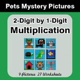 2-Digit by 1-Digit Multiplication - Color-By-Number Math M