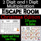 2 Digit by 1 Digit Multiplication Game: Escape Room Christ