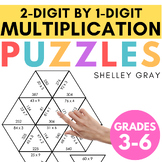 2-Digit by 1-Digit Multiplication Math Puzzles (Tarsia, Cr