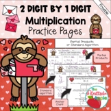 2 Digit by 1 Digit Multiplication using Partial Products {