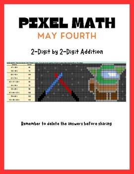 Preview of 2-Digit by 2-Digit Addition- PIXEL ART- The Force