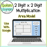 2 Digit by 2 Digit Area Model Multiplication Google Slides
