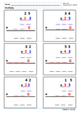 2-Digit by 2-Digit Multiplicaiton-Easy Numbers 1,2,3,4, and 5