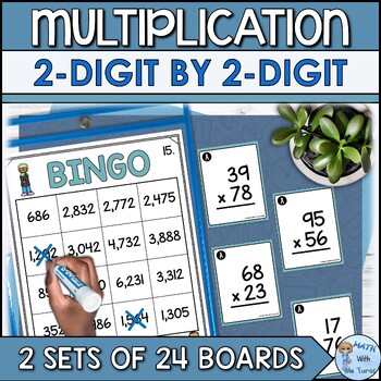 Preview of 2-Digit by 2-Digit Multiplication Bingo Game