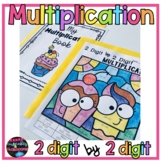 2 Digit by 2 Digit Multiplication Facts Color By Number  C