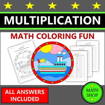 Preview of 2 Digit by 2 Digit Multiplication Math Coloring Worksheets Multiplying Decimals