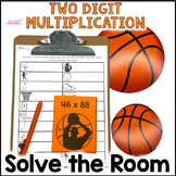 2 Digit by 2 Digit Multiplication Solve the Room - March B