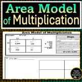 2 Digit x 2 Digit Area Model of Multiplication Worksheets 