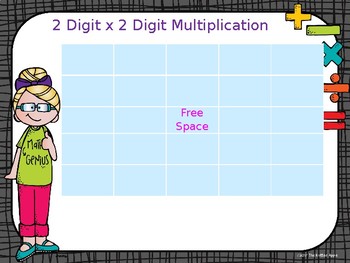Preview of 2 Digit x 2 Digit Multiplication Game
