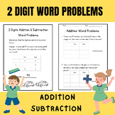 2 Digits Word Problems Addition and Subtraction Worksheet