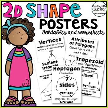 Preview of 2D Shape Posters with Printables {Classifying Shapes and Attributes}
