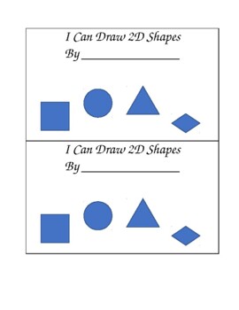 Preview of 2 Dimensional Shapes Book