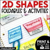 2D Shapes - Geometry and 2 Dimensional Shapes Foldables Polygons Quadrilaterals