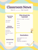 2 Editable Weekly Newsletter, newsletters, newsletter, dow