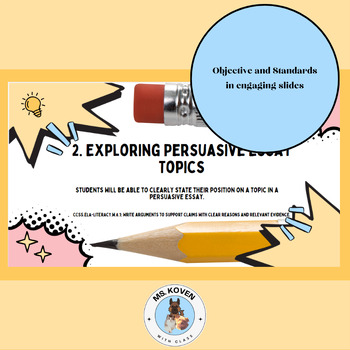 Preview of Exploring Persuasive Essay Topics: Taking a Stand, Reasons and Evidence, Part 2